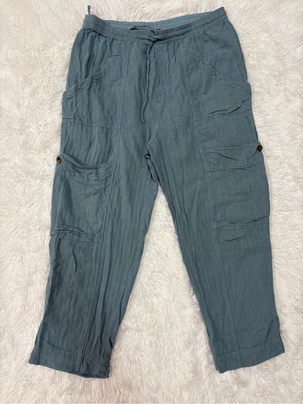 Free People Men's Cargo Pants in Slate Teal